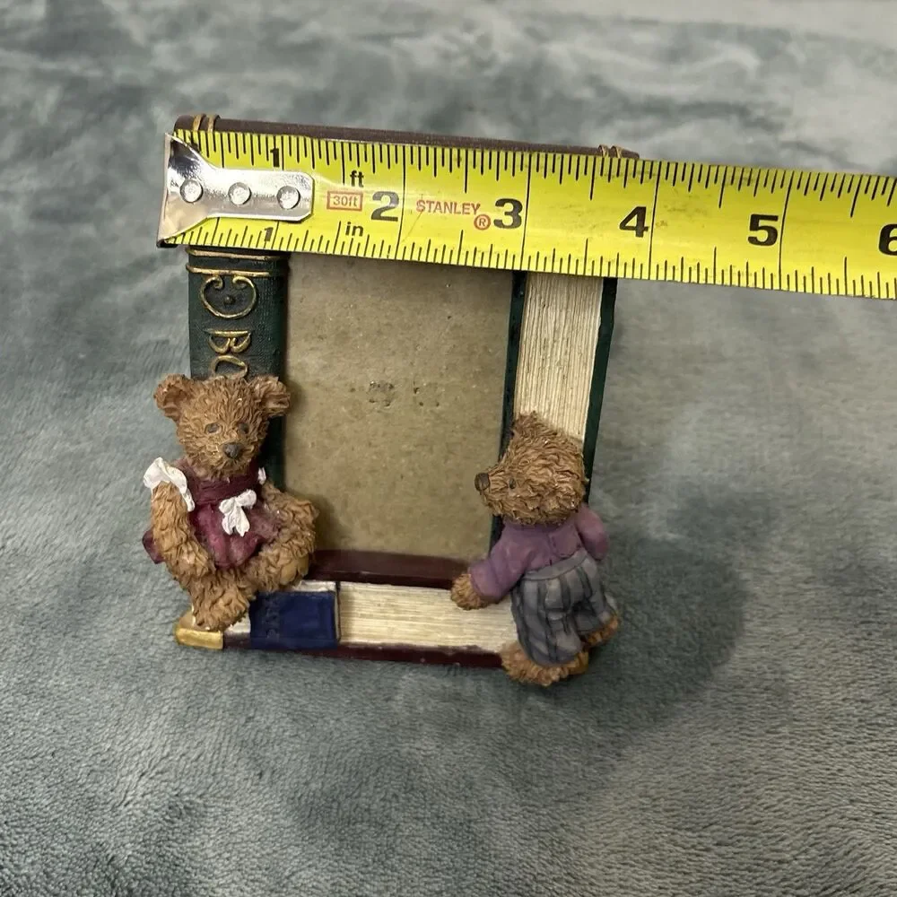 Figi Graphics 3D Resin Teddy Bear Photo Frame 3x2 Books
